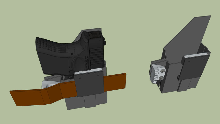 Glock 26 + Streamlight TLR6 Kydex Holster 3D Warehouse