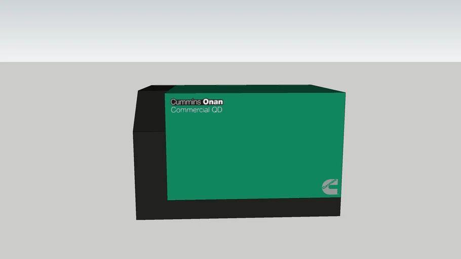 Cummins Onan RV QD 8000 Quiet Diesel Mobile Generator 3D Warehouse