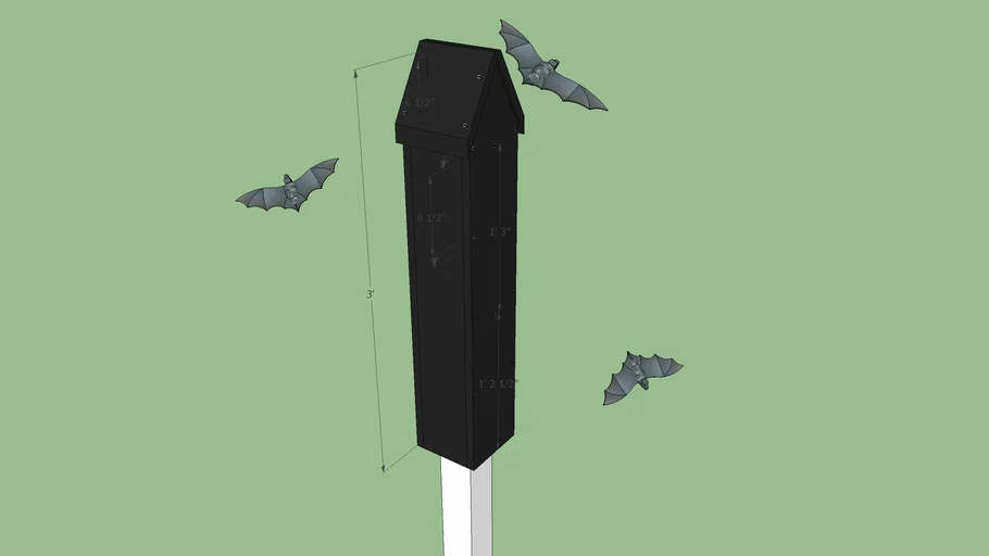Rocket Box Bat House 3D Warehouse