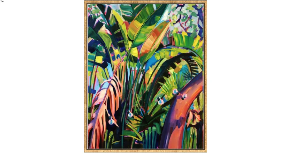 Artwork :'Banana Leaves In Florida' by Sari Shryack