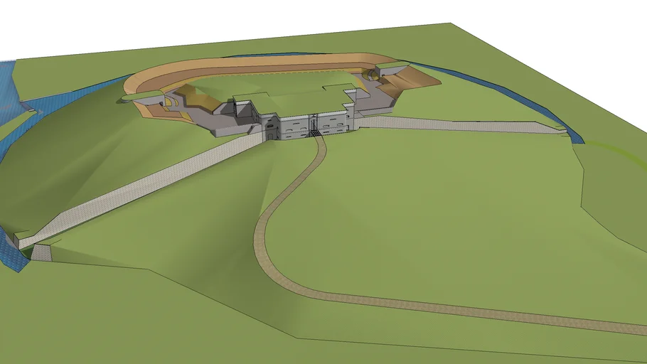 Fort MONCEAU 2 sans animation ( complet voir 'Fort monceau: ouvrage d ...