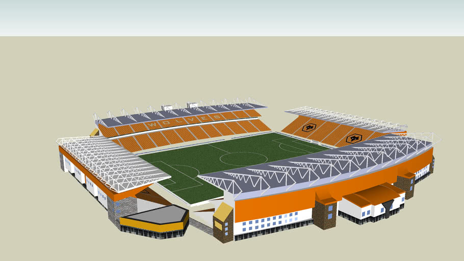 Wolverhampton Wanderers Molineux Stadium 3D Print Model ...