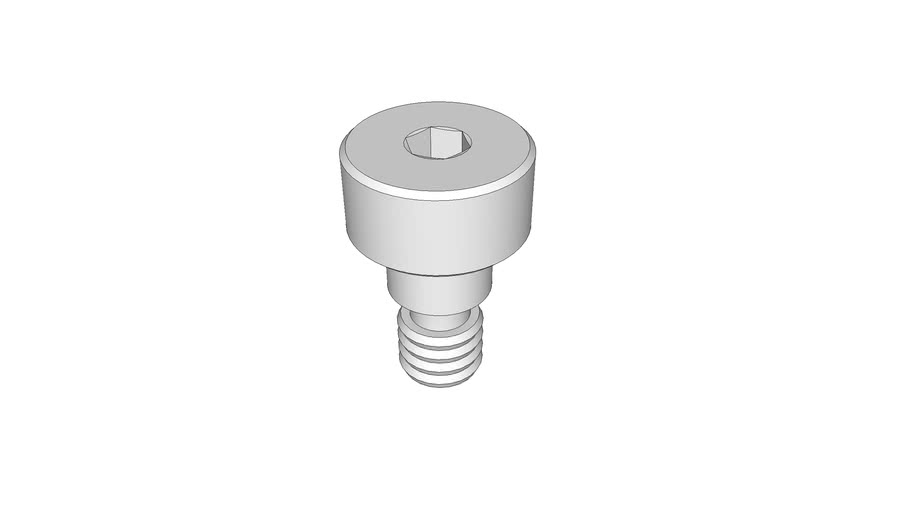 screw, shoulder, 0.1875 in. x 0.125 in., socket drive, 832 thread