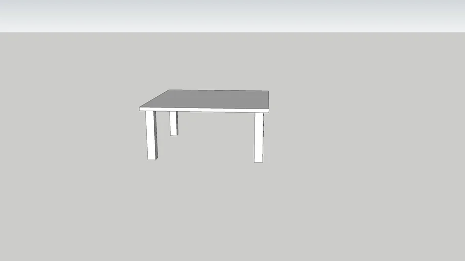 table simple | 3D Warehouse
