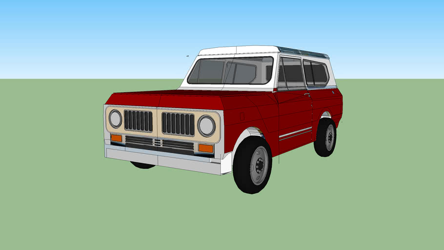 1974 International Harvester Ih Scout Ii 2 Door 3d Warehouse