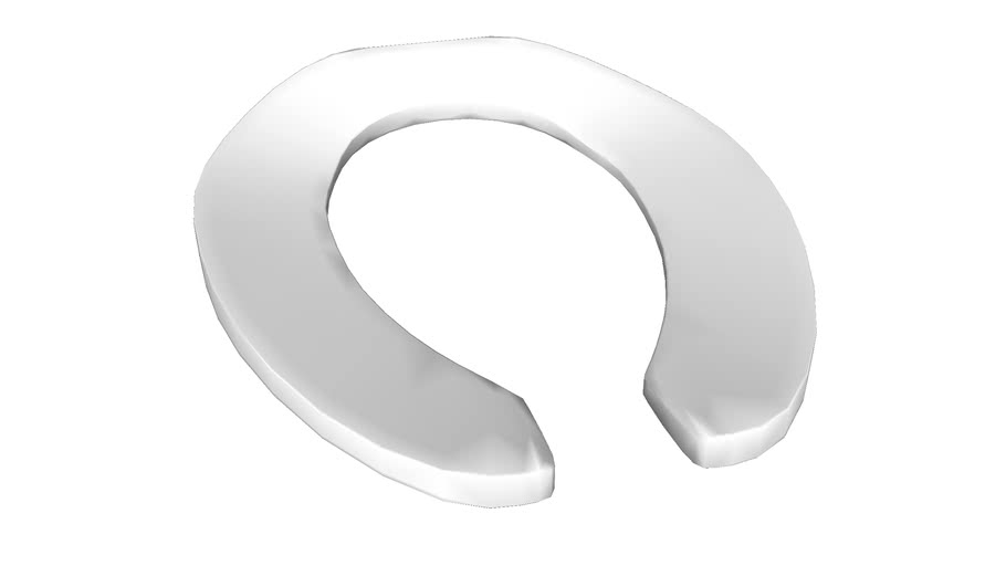 K4670C Lustra(TM) Elongated toilet seat with check hinge 3D Warehouse