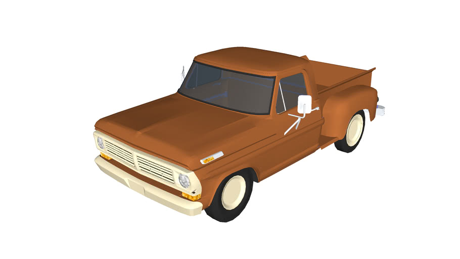 1968 Ford F100 2x4 Pickup 3d Warehouse