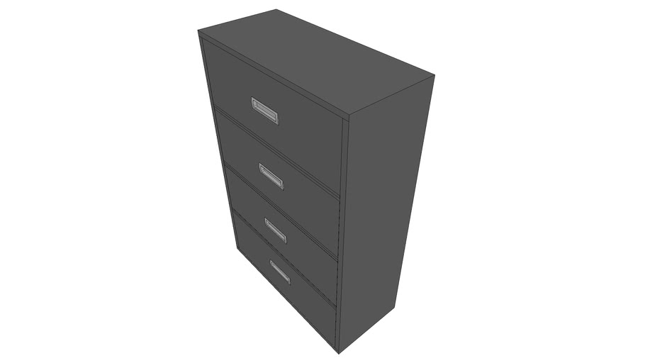 metal 4 drawer lateral File