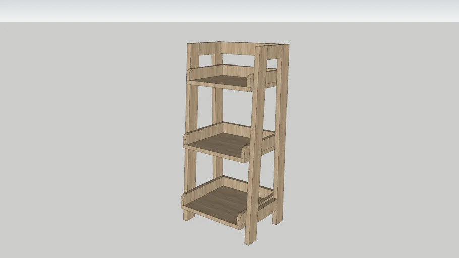 3-TIER LADDER SHELF