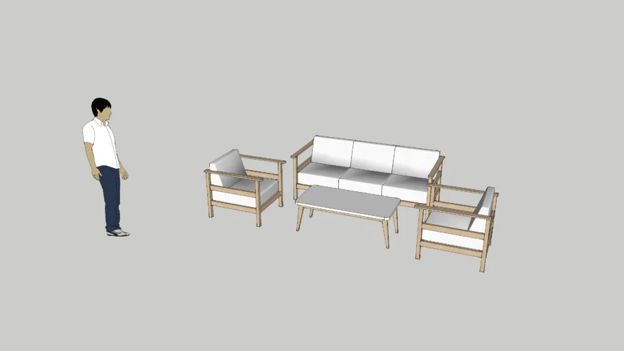 Japanese sofa & table