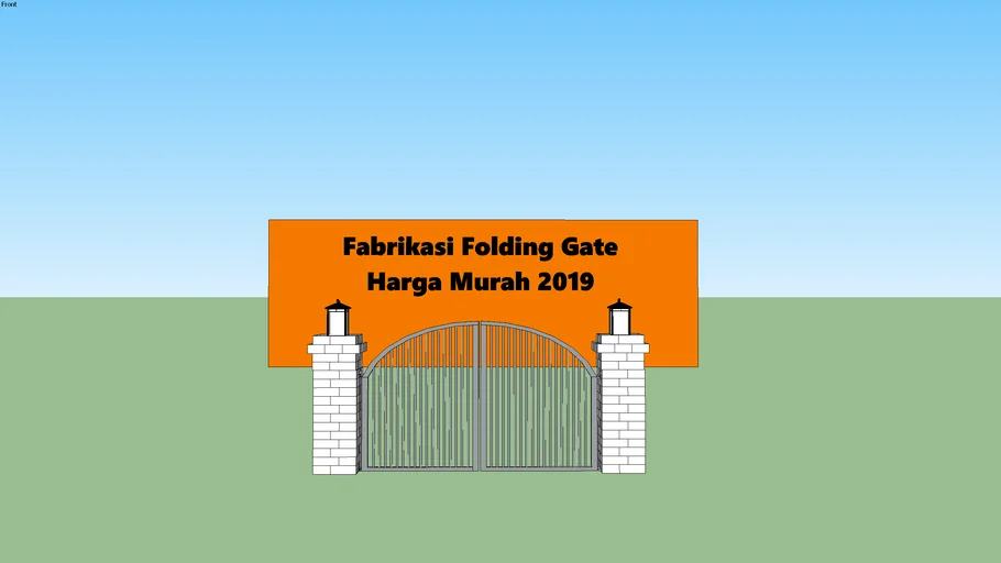 Jual Folding Gate Galvalum, PVC dlsb. Harga Folding Gate Murah 085 777