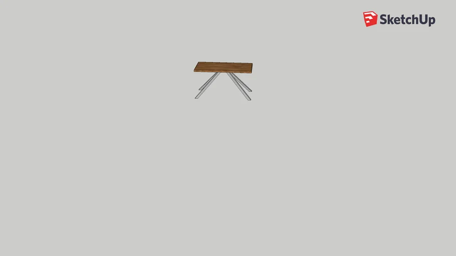 Wooden Dining Table | 3D Warehouse