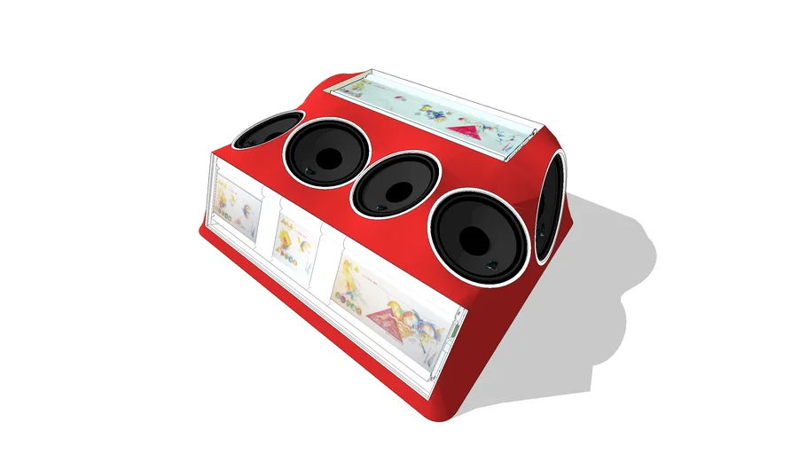 Car Stereo Sub Enclosure 3D Warehouse