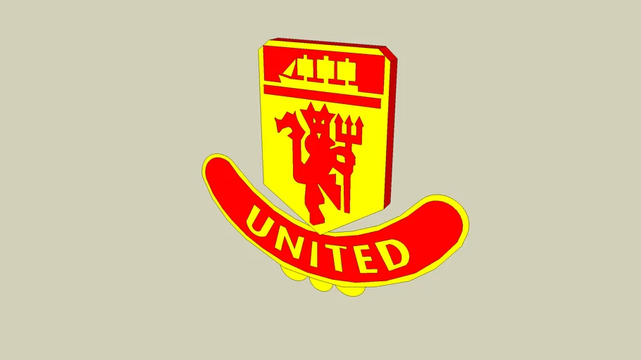 Man U badge 3D Warehouse