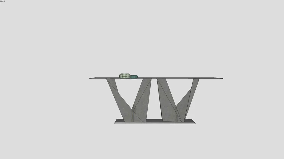 Prisma Steel Console Autoportante - Reflex Angelo | 3D Warehouse
