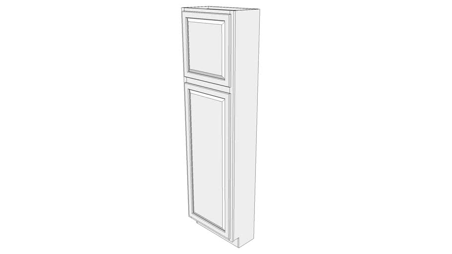 Briarwood Tall Cabinet 12UCS2484 - 12" Deep, with Shelves, One Door