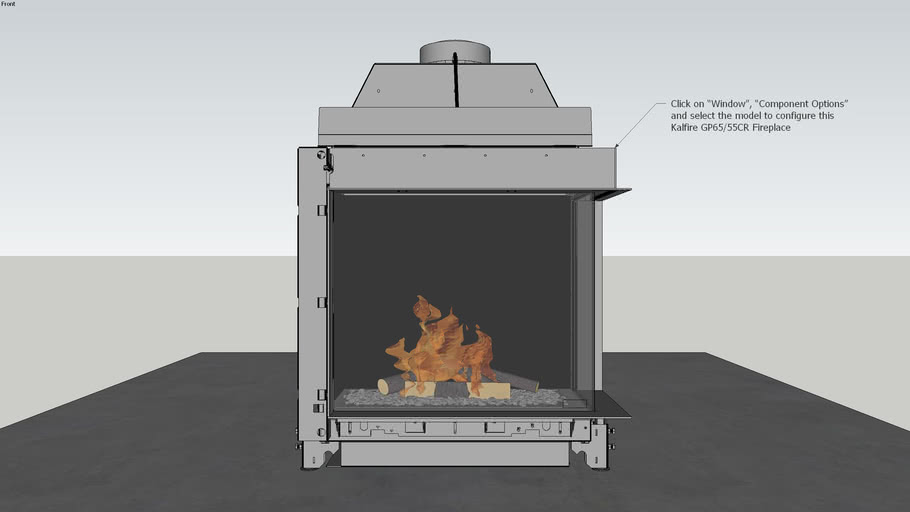Kalfire GP65/55CR Fireplace