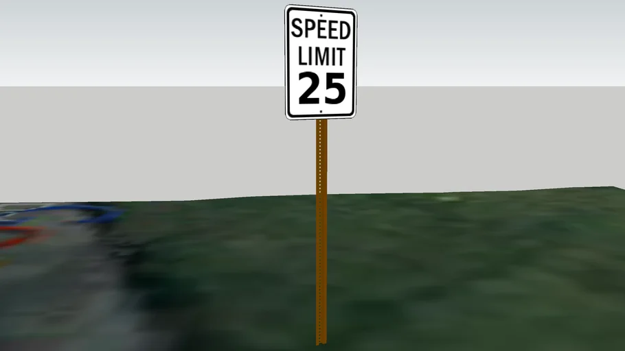 Speed Limit Sign | 3D Warehouse