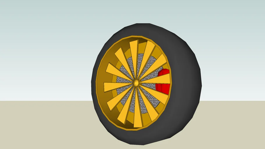 Basic Muscle Car Wheel | 3D Warehouse