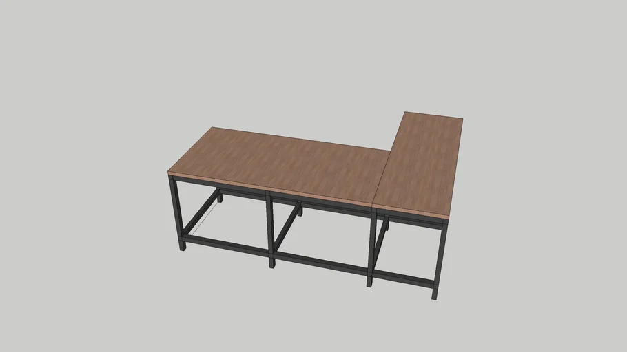 L Type Work Table