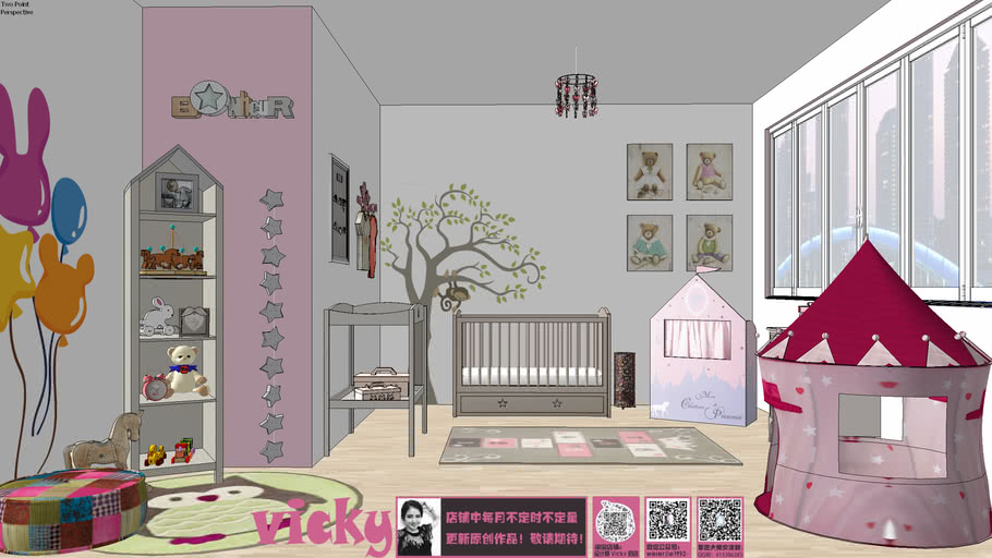 Baby Room 3D _ Free baby room 3D Models for Download – CJWXVR
