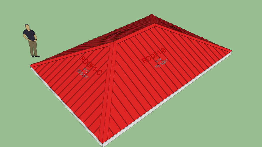 Metal Hip Rafter Roof (3D) | 3D Warehouse