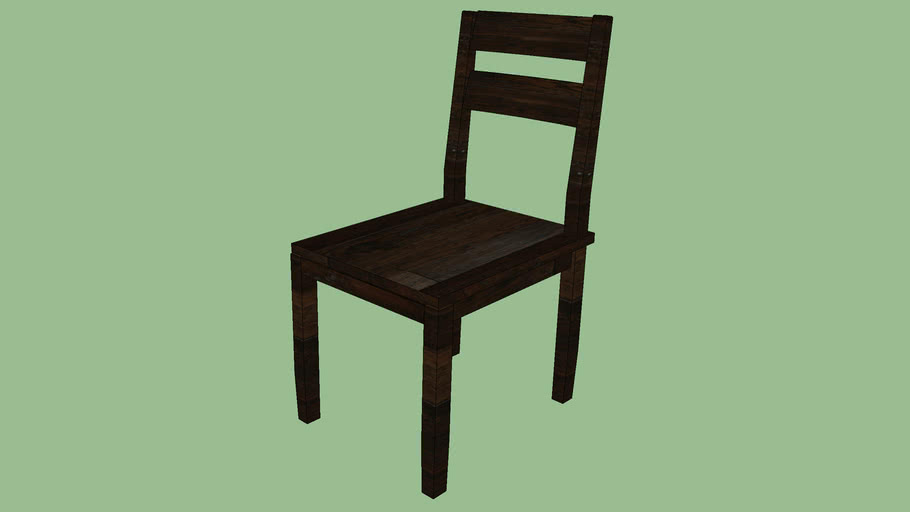 Crate & Barrel Basque Honey Wood Dining Chair