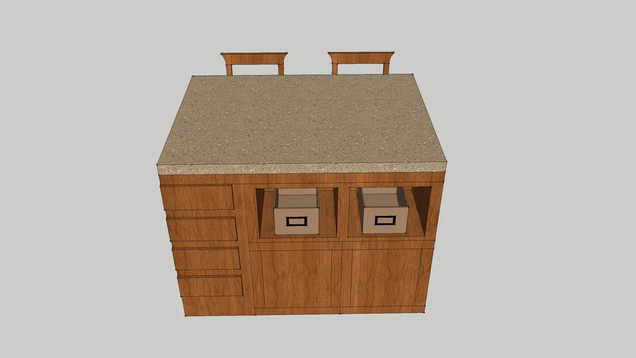 Simple Kitchen Island 3D Warehouse