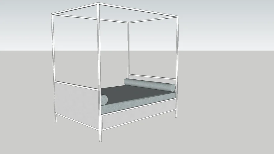 Steel Canopy Bed 3d Warehouse