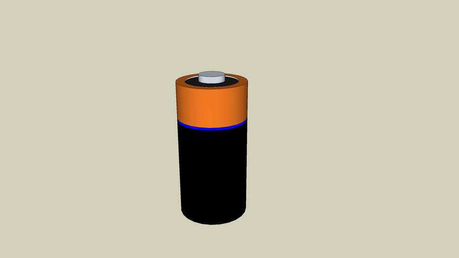 CR123A Lithium Battery 3D Warehouse