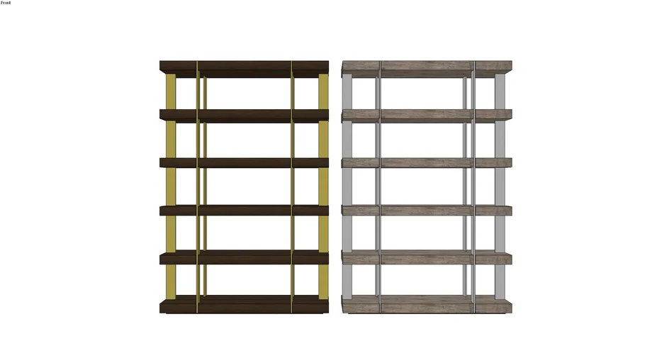 Restoration Hardware Verrazano Shelving 3D Warehouse