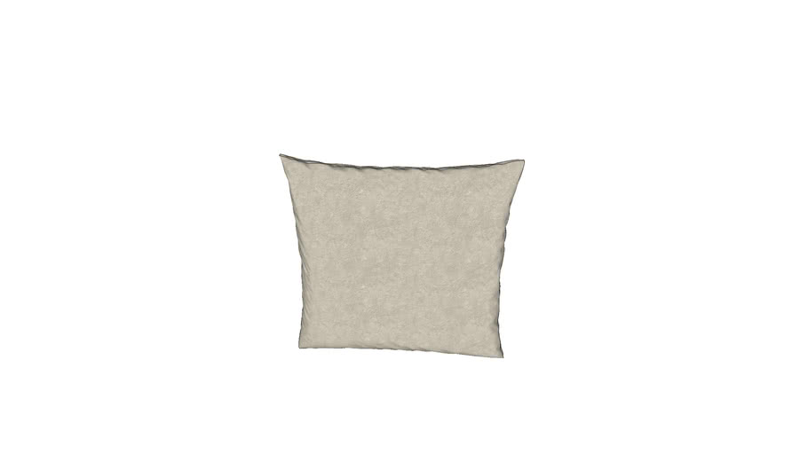 24 in by 24 in velvet tan pillow 3D Warehouse