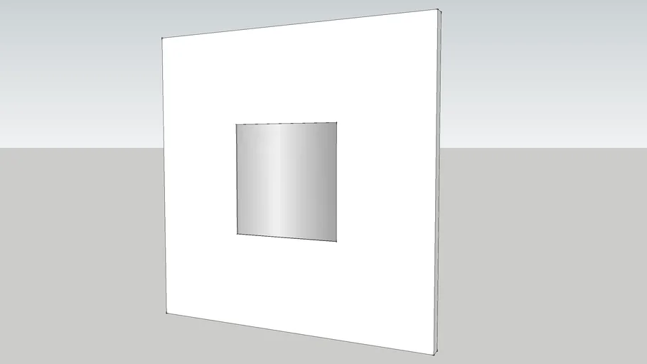 IKEA MALMA Mirror white 3D Warehouse
