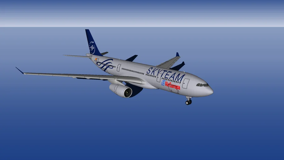 Air Europa Airbus A330-200 SKYTEAM Edition EC-LNH] | 3D Warehouse