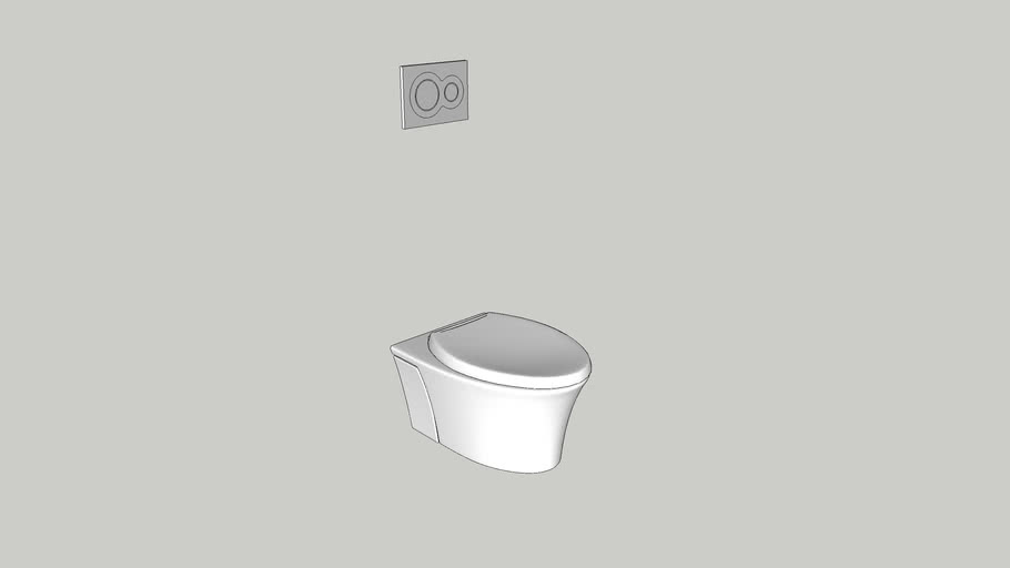 ADA+Wall+Mounted+Toilet 3D Warehouse