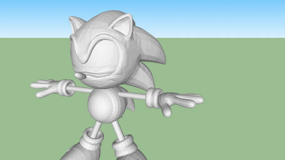 Classic Sonic 3D model 
