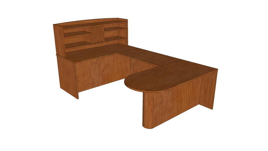 Wrap Around Desk 3D Warehouse