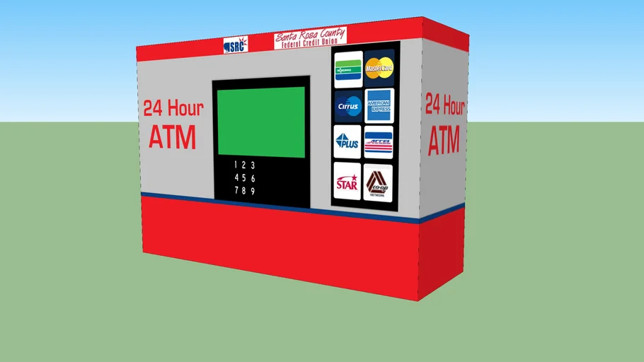 Santa Rosa County Federal Credit Union ATM Machine | 3D Warehouse