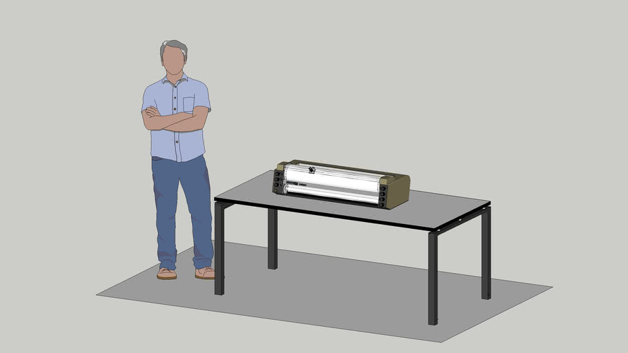 IBM 1627 PLOTTER – MODEL 2 (1130 Computer System) | 3D Warehouse