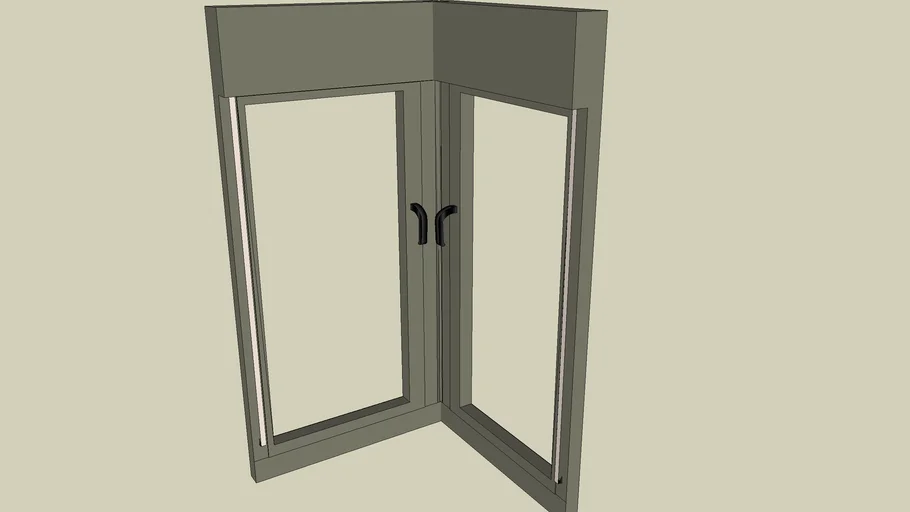 corner window חלון פינתי 3D Warehouse