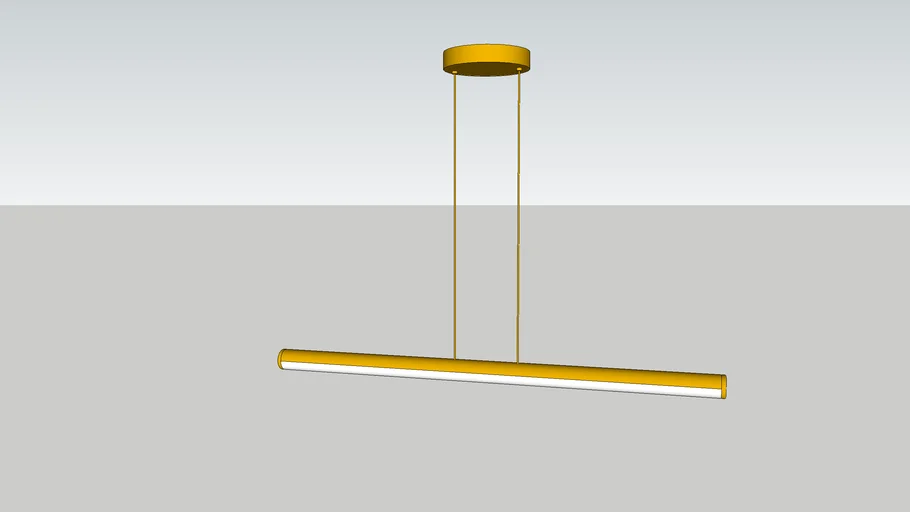 West Elm Light Rods LED Pendant - - 3D Warehouse