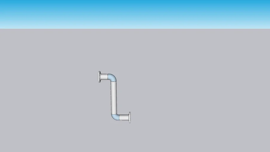 Flanged Steel Welded Pipe Riser | 3D Warehouse