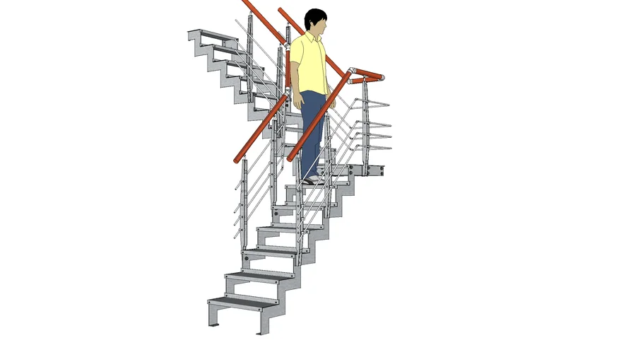 Лестница Stairway Каркас Лист Ст3пс ГОСТ 380 2005 4 Мм 3 Мм Перила.