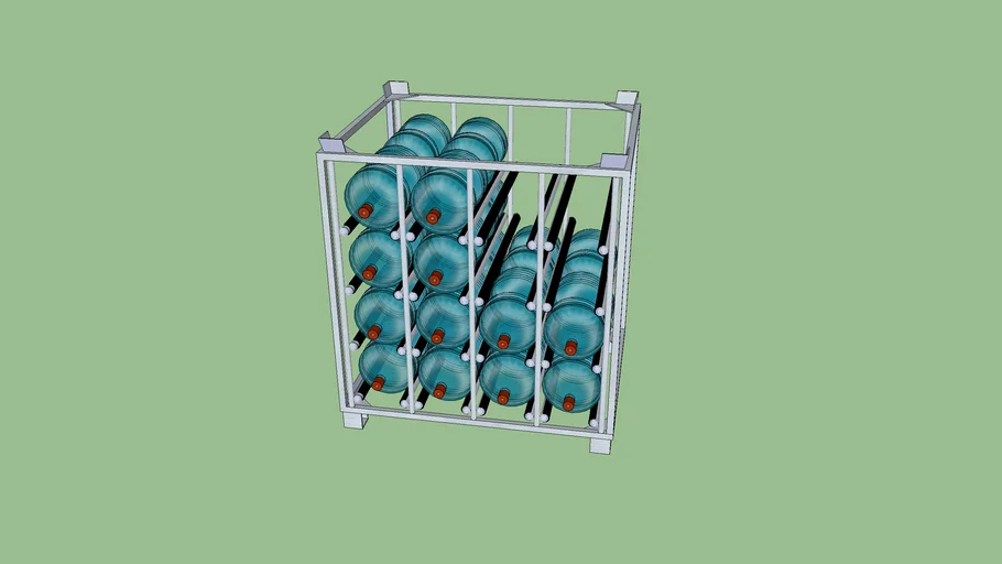 Box de stockage de bouteilles de gaz - Conteneur pour bouteilles de gaz