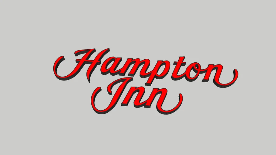 Hampton Inn sign | 3D Warehouse