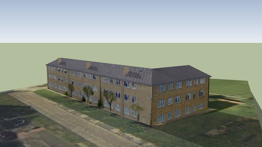 Potters bar High Street Flats 1 3D Warehouse