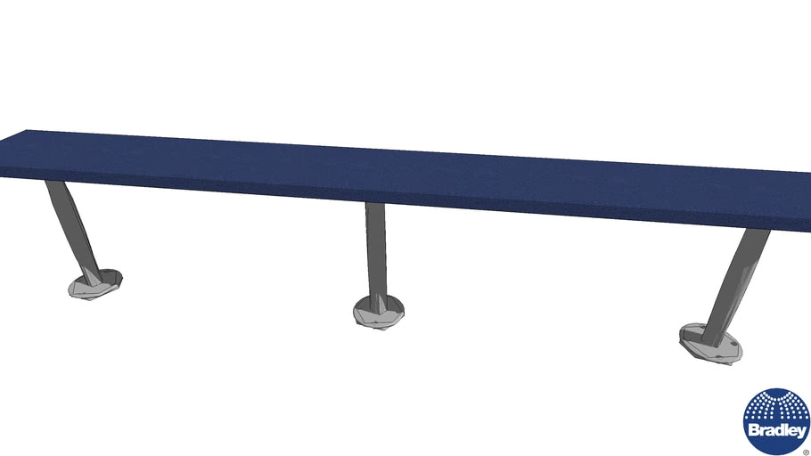 Bench Lenox Pedestal 3D Warehouse