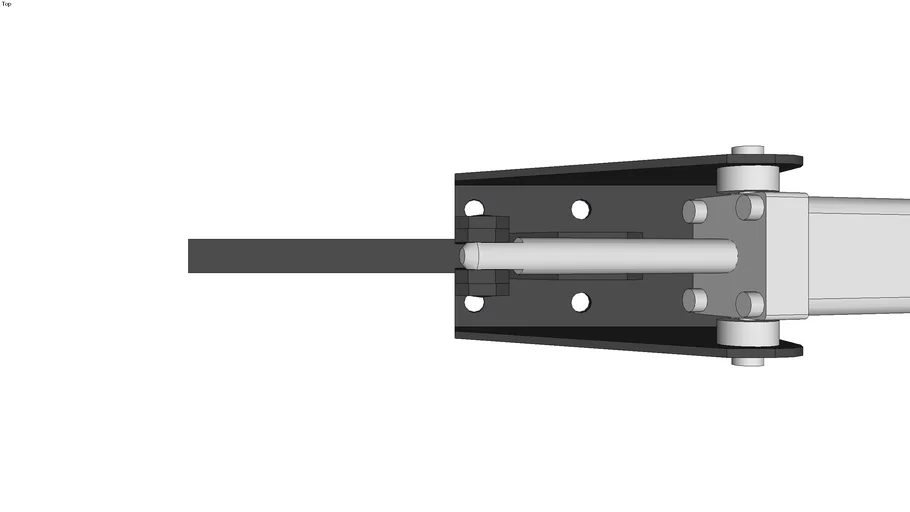 Heavy duty Air powered clamp, vertical clamping, 1000 daN 3D Warehouse