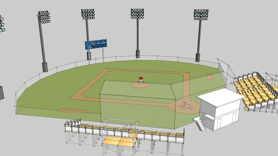 3D Baseball Field 3D Warehouse