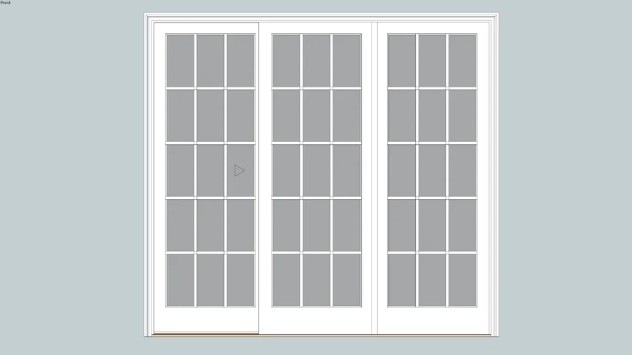 Marvin Elevate Sliding French Door 3 Panel